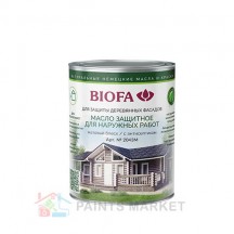 Масло защитное для наружных работ BIOFA 2043М с антисептиком матовое